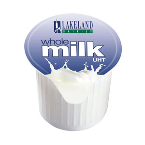 Lakeland Dairies Whole Fat Milk Pots - 120x Per Pack